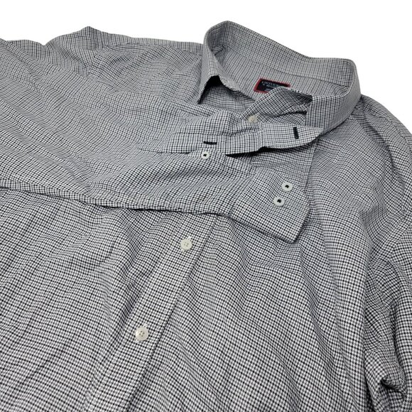 UNTUCKit Men's Button Up Dress Shirt Size XXL Gray Blue Plaid Long‎ Sleeve - Picture 1 of 5